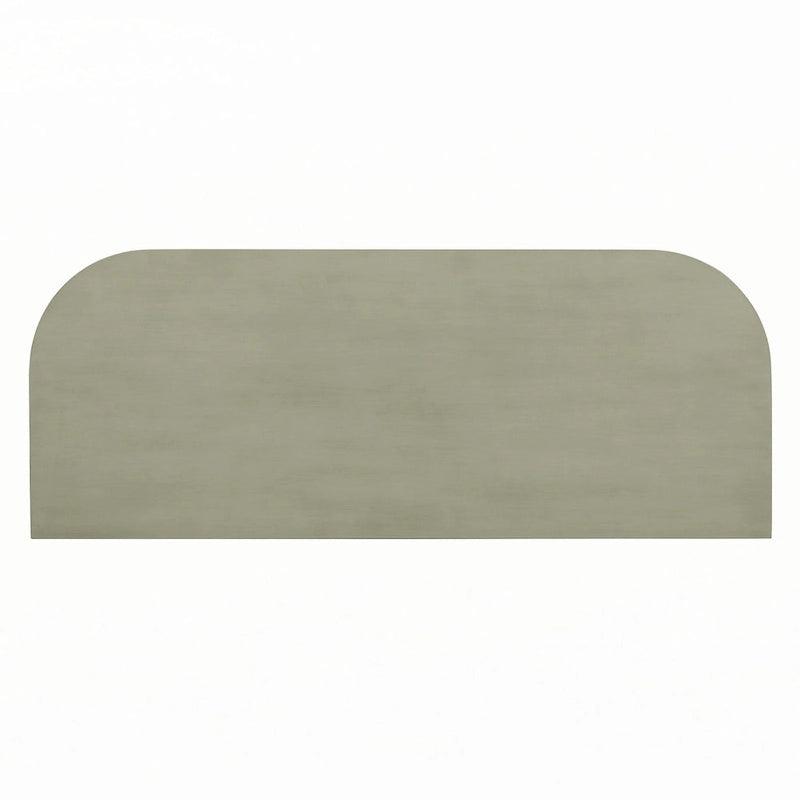 Console étroite, pieds fuseau, 1 tiroir, étagère ouverte, coins arrondis, gris, 1 unité