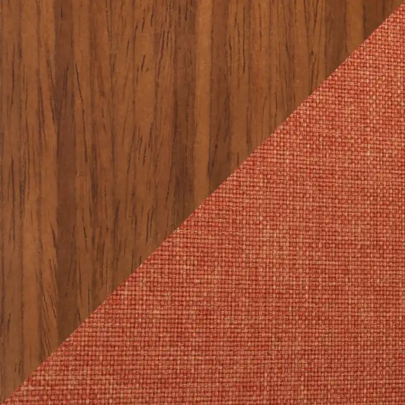 Chaise de bureau moderne du milieu du siècle, dossier en bois incurvé, assise en tissu tissé, base à roulettes chromée, réglable en hauteur, crème/bleu sarcelle/orange, 1 personne