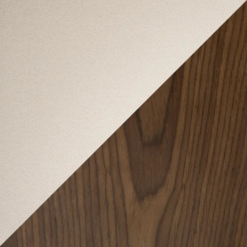 Chaise de bureau moderne du milieu du siècle, dossier en bois incurvé, assise en tissu tissé, base à roulettes chromée, réglable en hauteur, crème/bleu sarcelle/orange, 1 personne