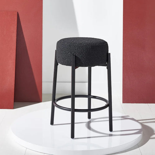SAFAVIEH Couture Dikkie Metal Leg 26-inch Counter Stool - 15 In. W x 15 In. D x 26 In. H - 15Wx15Dx26H