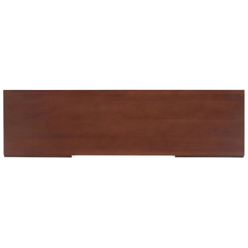 Meuble TV 54 pouces, 2 portes en rotin, 2 étagères, style côtier, noir/blanc/noyer/naturel, 1 unité