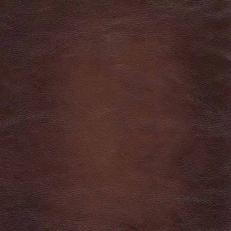 Fauteuil en cuir pleine fleur, accoudoirs carrés, clouté, gris / marron caramel, 1 personne