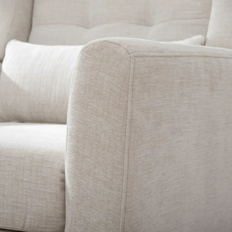 Fauteuil d'appoint, tissu chenille, pieds en bois fuselés, coussin lombaire, style milieu de siècle, avocat / orange / beige / jaune, 1 personne
