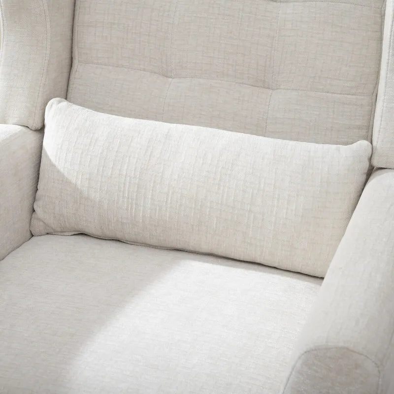 Fauteuil d'appoint, tissu chenille, pieds en bois fuselés, coussin lombaire, style milieu de siècle, avocat / orange / beige / jaune, 1 personne