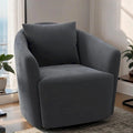 Fauteuil rembourré, Dossier capitonné, Style moderne, Gris/vert, 1 personne