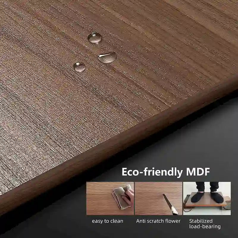 Meuble TV extensible, 3 tiroirs, Noyer, Compatible avec les téléviseurs jusqu'à 299 cm, 1 unité