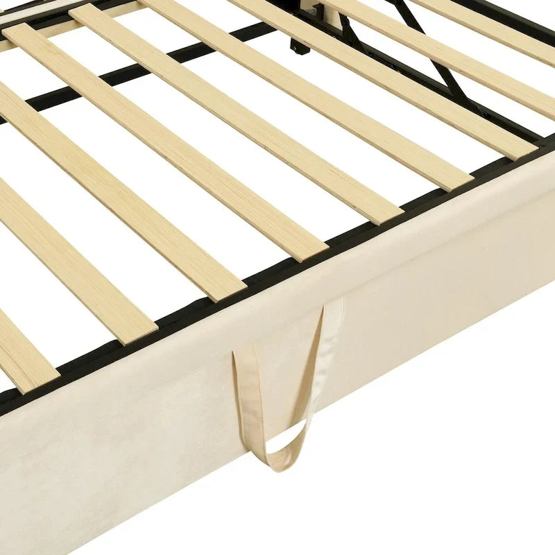 Lit de repos double avec lit gigogne escamotable, extensible en très grand lit, revêtement en velours, dossier et accoudoirs, style moderne, rose / beige / gris, 2 personnes